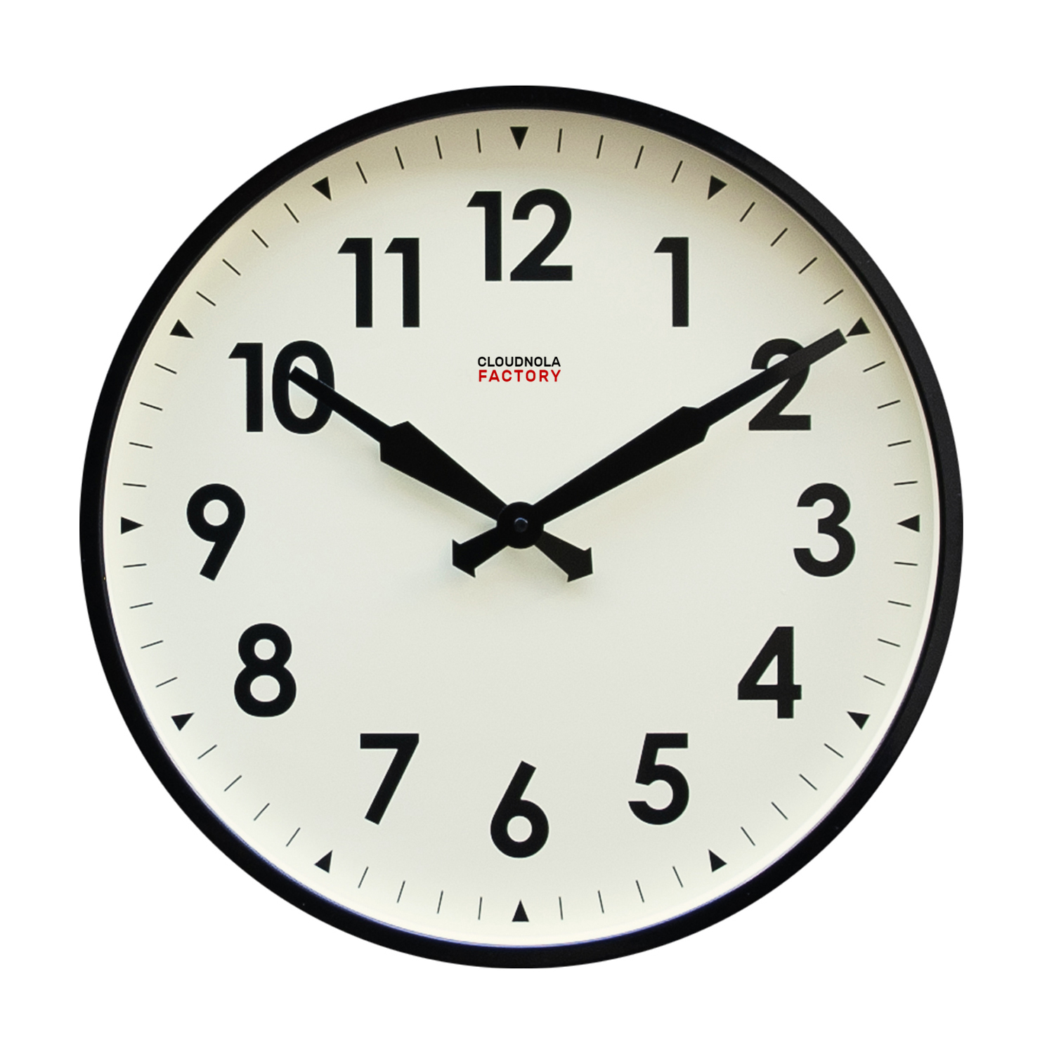 Cloudnola Factory Railway clock 45 cm Black Arabic